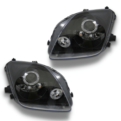 Angel Eye CCFL Projector Head Lights for Honda Prelude VTIR / VTIS / Type S 1996-2001 - Black-Auto Lighting Garage