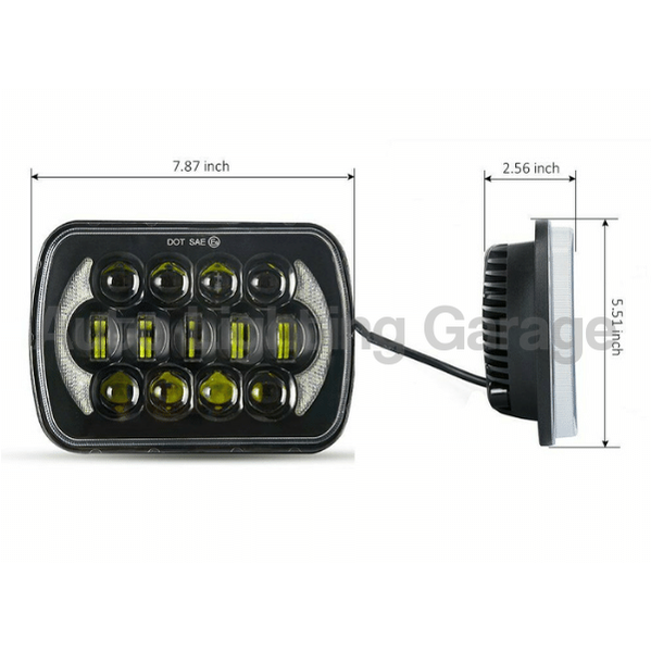 LED DRL Head Lights for Toyota Hilux 1983-2004-Auto Lighting Garage