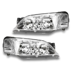 Head Lights for BA / BF Ford Falcon Fairmont 2002-08/2006 - Chrome-Auto Lighting Garage