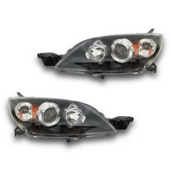 Head Lights for Mazda 3 BK 5-Door Hatch 01/2004-04/2009-Auto Lighting Garage