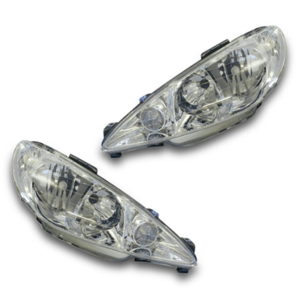 Head Lights for Peugeot 206 XR 3-Door & 5-Door Hatch 06/2003-11/2007-Auto Lighting Garage