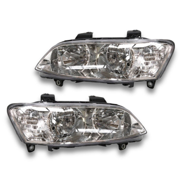 Head Lights for VE Holden Commodore Series 2 09/2010-05/2013 - Chrome-Auto Lighting Garage