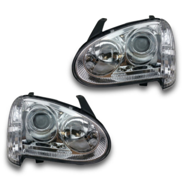 Head Lights with Manual Adjustment for Great Wall V240 Ute 06/2009-08/2011-Auto Lighting Garage