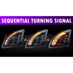 LED DRL Projector Head Lights with Sequential Indicators for 120 Series Toyota Prado 2003-2009-Auto Lighting Garage