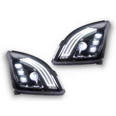 LED DRL Projector Head Lights with Sequential Indicators for 120 Series Toyota Prado 2003-2009-Auto Lighting Garage