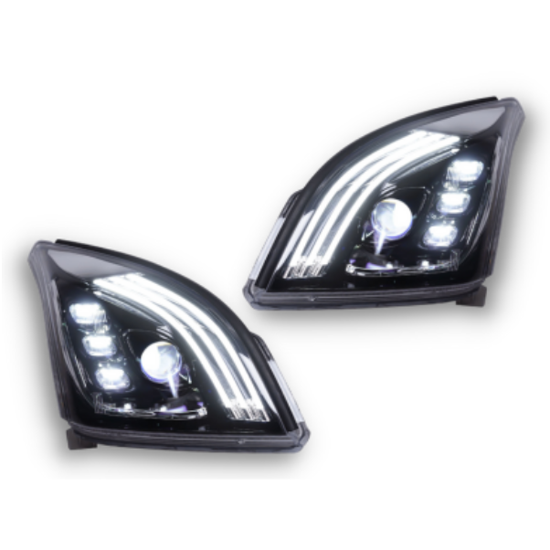 LED DRL Projector Head Lights with Sequential Indicators for 120 Series Toyota Prado 2003-2009-Auto Lighting Garage