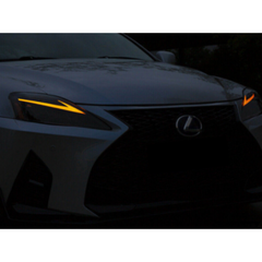 LED DRL RGB Projector Head Lights with Sequential Indicators for Lexus IS250 / IS350 / IS-F 2005-2012-Auto Lighting Garage