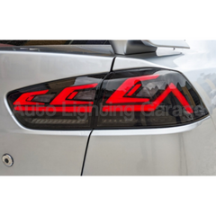 LED RGB Tail Lights with Sequential Indicators & Smoked Black Lens for CJ Mitsubishi Lancer 2007-2018-Auto Lighting Garage