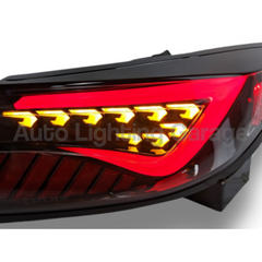 LED Tail Lights with Sequential Indicators, Red DRL & Clear Lens for Toyota 86 & Subaru BRZ 2022+ Models-Auto Lighting Garage