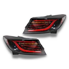 LED Tail Lights with Sequential Indicators, Red DRL & Clear Lens for Toyota 86 & Subaru BRZ 2022+ Models-Auto Lighting Garage