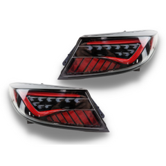 LED Tail Lights with Sequential Indicators, Red DRL & Clear Lens for Toyota 86 & Subaru BRZ 2022+ Models-Auto Lighting Garage