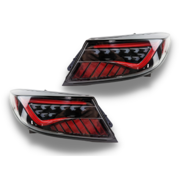 LED Tail Lights with Sequential Indicators, Red DRL & Clear Lens for Toyota 86 & Subaru BRZ 2022+ Models-Auto Lighting Garage