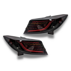 LED Tail Lights with Sequential Indicators, Red DRL & Smoked Black Lens for Toyota 86 & Subaru BRZ 2022+ Models-Auto Lighting Garage