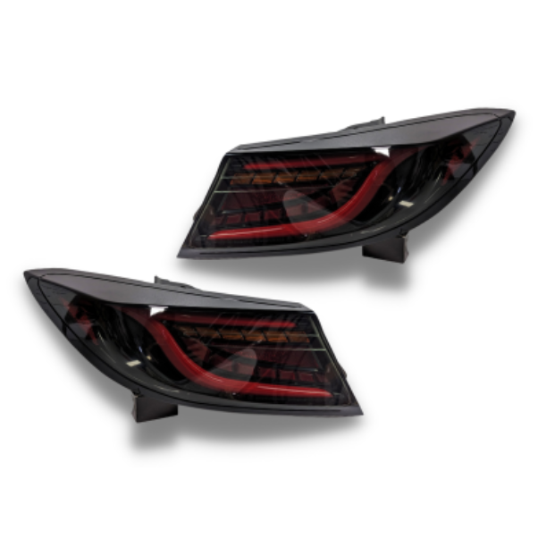 LED Tail Lights with Sequential Indicators, Red DRL & Smoked Black Lens for Toyota 86 & Subaru BRZ 2022+ Models-Auto Lighting Garage