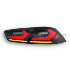 LED Tail Lights with Sequential Indicators & Smoked Black Lens for CJ Mitsubishi Lancer 2007-2018-Auto Lighting Garage