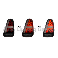 LED Tail Lights with Sequential Indicators & Smoked Black Lens for Mini Cooper Hatch 2001-2006-Auto Lighting Garage