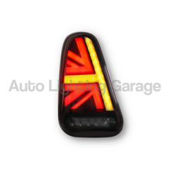 LED Tail Lights with Sequential Indicators & Smoked Black Lens for Mini Cooper Hatch 2001-2006-Auto Lighting Garage