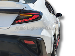 LED Tail Lights with Sequential Indicators, White LED DRLs & Smoked Lens for Subaru WRX VB - Pair 2022-2024-Auto Lighting Garage