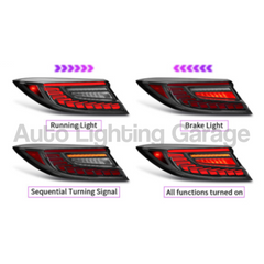 LED Tail Lights with Sequential Indicators for Toyota 86 & Subaru BRZ 2022+ Models - Black/Red-Auto Lighting Garage