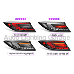 LED Tail Lights with Sequential Indicators for Toyota 86 & Subaru BRZ 2022+ Models - Black/White-Auto Lighting Garage