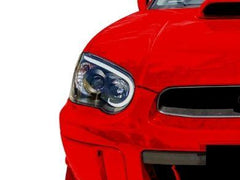 LED 3D Projector Head Lights for Subaru Impreza WRX / RX / STI / GD - Black (2003 - 2005 Models)