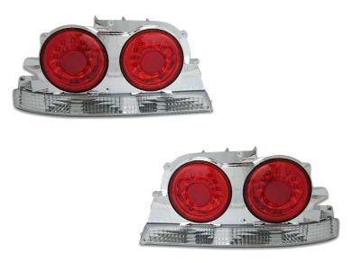 LED Tail Lights for R33 Nissan Skyline Coupe GTR / GTST - Clear/Red (1995 - 1998 Models)