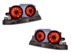 LED Tail Lights for R33 Nissan Skyline Coupe GTR / GTST - Smoked Red Lens (1995 - 1998 Models)