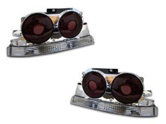 LED Tail Lights for R33 Nissan Skyline Coupe GTR / GTST - Smoked Red Lens (1995 - 1998 Models)