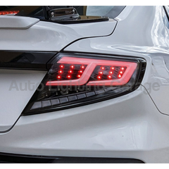 LED Tail Lights with Sequential Indicators, White DRL Bar & Clear Lens for Subaru WRX VB - Pair 2022-2023 - Auto Lighting Garage