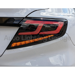 LED Tail Lights with Sequential Indicators, White DRL Bar & Smoked Black Lens for Subaru WRX VB - Pair 2022-2023 - Auto Lighting Garage