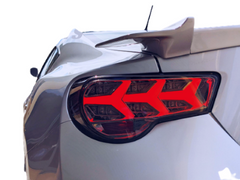 LED Tail Lights with Sequential Indicators for Toyota 86 / Subaru BRZ - Arrow Style - Smoked Black Lens (2012 - 2021 Models)