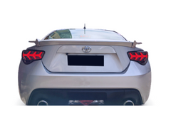 LED Tail Lights with Sequential Indicators for Toyota 86 / Subaru BRZ - Arrow Style - Smoked Black Lens (2012 - 2021 Models)