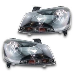 Projector Head Lights for Great Wall V200 / V240 Ute 08/2011-2015 - Black-Auto Lighting Garage