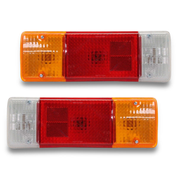 Tail Lights for 70 / 75 / 78 Series Toyota Landcruiser Cab Chassis Trayback Ute 01/1985-2016 (Round Plug)-Auto Lighting Garage