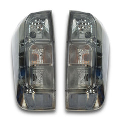 Tail Lights with Smoked Black Lens for NP300 D23 Nissan Navara 09/2016-Onwards-Auto Lighting Garage