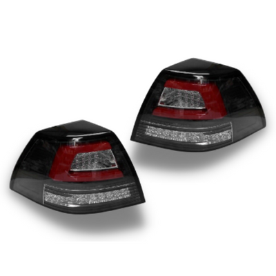 3D LED Tail Lights with Sequential Indicators, Red Bar & Clear Lens for VE Holden Commodore Sedan 2006-2013 - Auto Lighting Garage