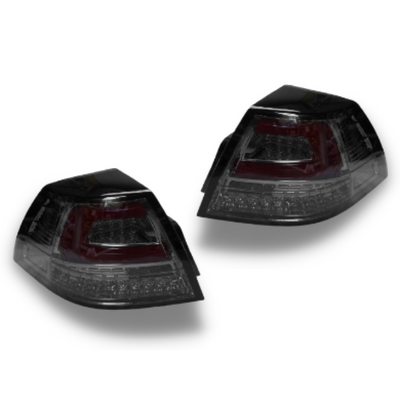 3D LED Tail Lights with Sequential Indicators, Red Bar & Smoked Black Lens for VE Holden Commodore Sedan 2006-2013 - Auto Lighting Garage