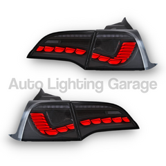 3D LED Tail Lights with Sequential Indicators & Smoked Black Lens for Tesla Model 3 2017-2022 - Auto Lighting Garage