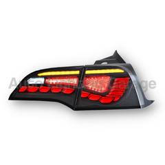 3D LED Tail Lights with Sequential Indicators & Smoked Black Lens for Tesla Model 3 2017-2022 - Auto Lighting Garage