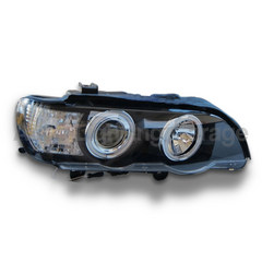 Angel Eye CCFL Projector Head Lights for BMW X5 E53 2000-2003 - Black-Auto Lighting Garage