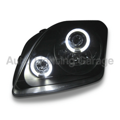Angel Eye CCFL Projector Head Lights for Honda Prelude VTIR / VTIS / Type S 1996-2001 - Black-Auto Lighting Garage