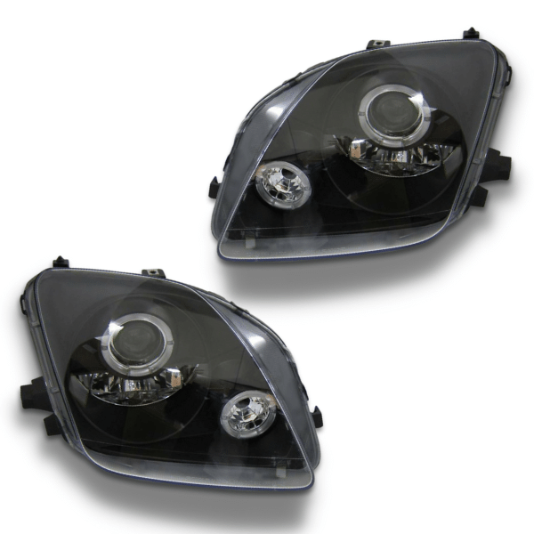 Angel Eye CCFL Projector Head Lights for Honda Prelude VTIR / VTIS / Type S 1996-2001 - Black-Auto Lighting Garage