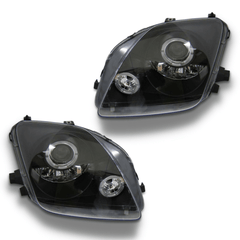 Angel Eye CCFL Projector Head Lights for Honda Prelude VTIR / VTIS / Type S 1996-2001 - Black-Auto Lighting Garage