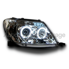 Angel Eye CCFL Projector Head Lights for Toyota Hilux SR5 2005-2010 - Chrome-Auto Lighting Garage