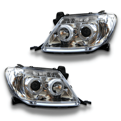 Angel Eye CCFL Projector Head Lights for Toyota Hilux SR5 2005-2010 - Chrome-Auto Lighting Garage