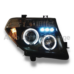 Angel Eye Projector Head Lights for D40 Nissan Navara & R51 Pathfinder 2004-2011 - Black-Auto Lighting Garage