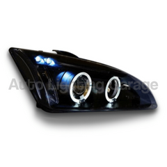 Angel Eye Projector Head Lights for Ford Focus XR5 MK2 2004-2007 - Black-Auto Lighting Garage