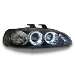 Angel Eye Projector Head Lights for Honda Civic EG 1992-1995 - Black-Auto Lighting Garage