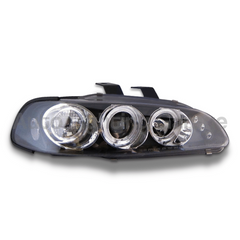 Angel Eye Projector Head Lights for Honda Civic EG 1992-1995 - Black-Auto Lighting Garage