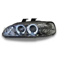 Angel Eye Projector Head Lights for Honda Civic EG 1992-1995 - Chrome-Auto Lighting Garage